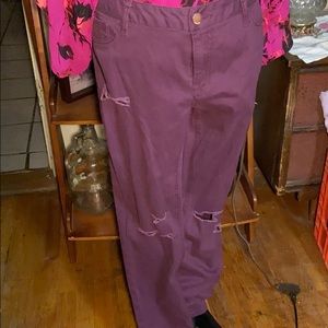 Refuge deconstructed skinny jeans SZ 14